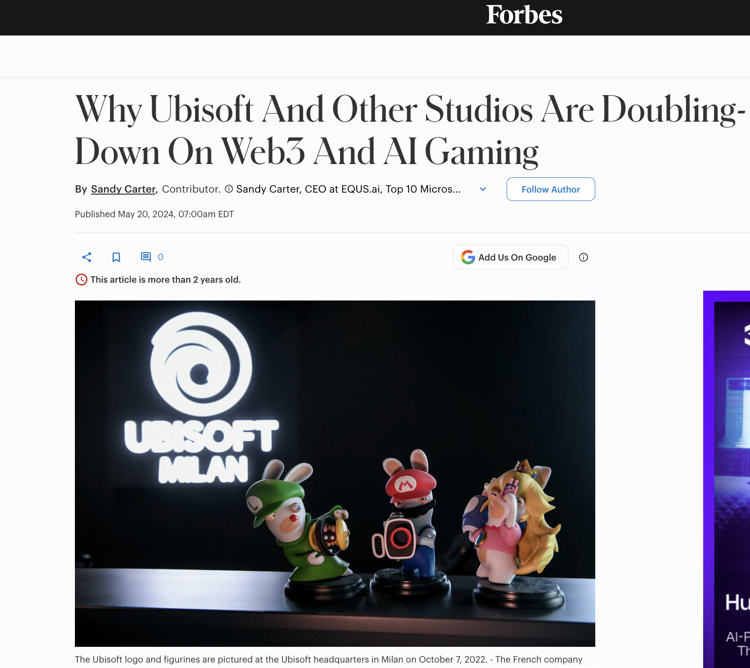 Ubisoft Web3 & AI 
