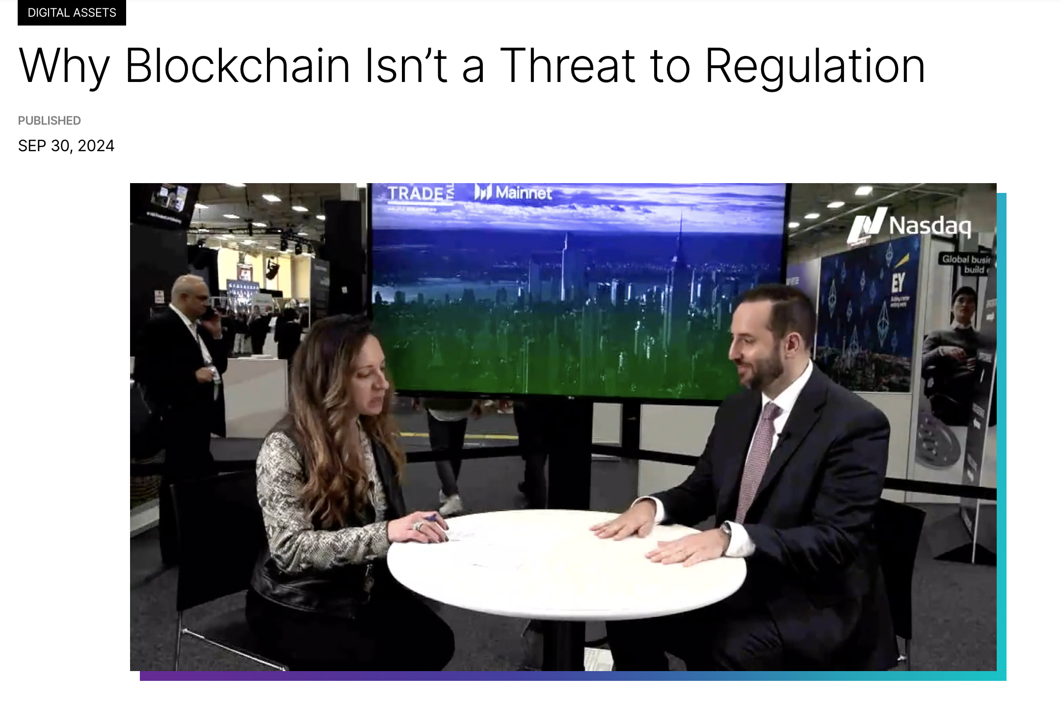 Nasdaq featuring Interop Labs