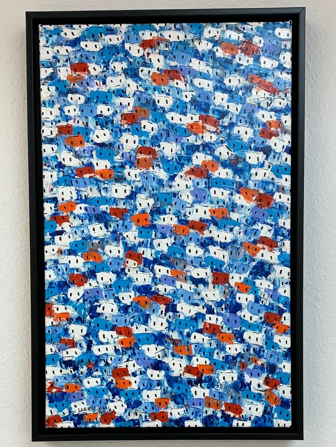 Oil Painting on Canvas with 1 1/2” Gallery Stretch over wood bars with floater frame