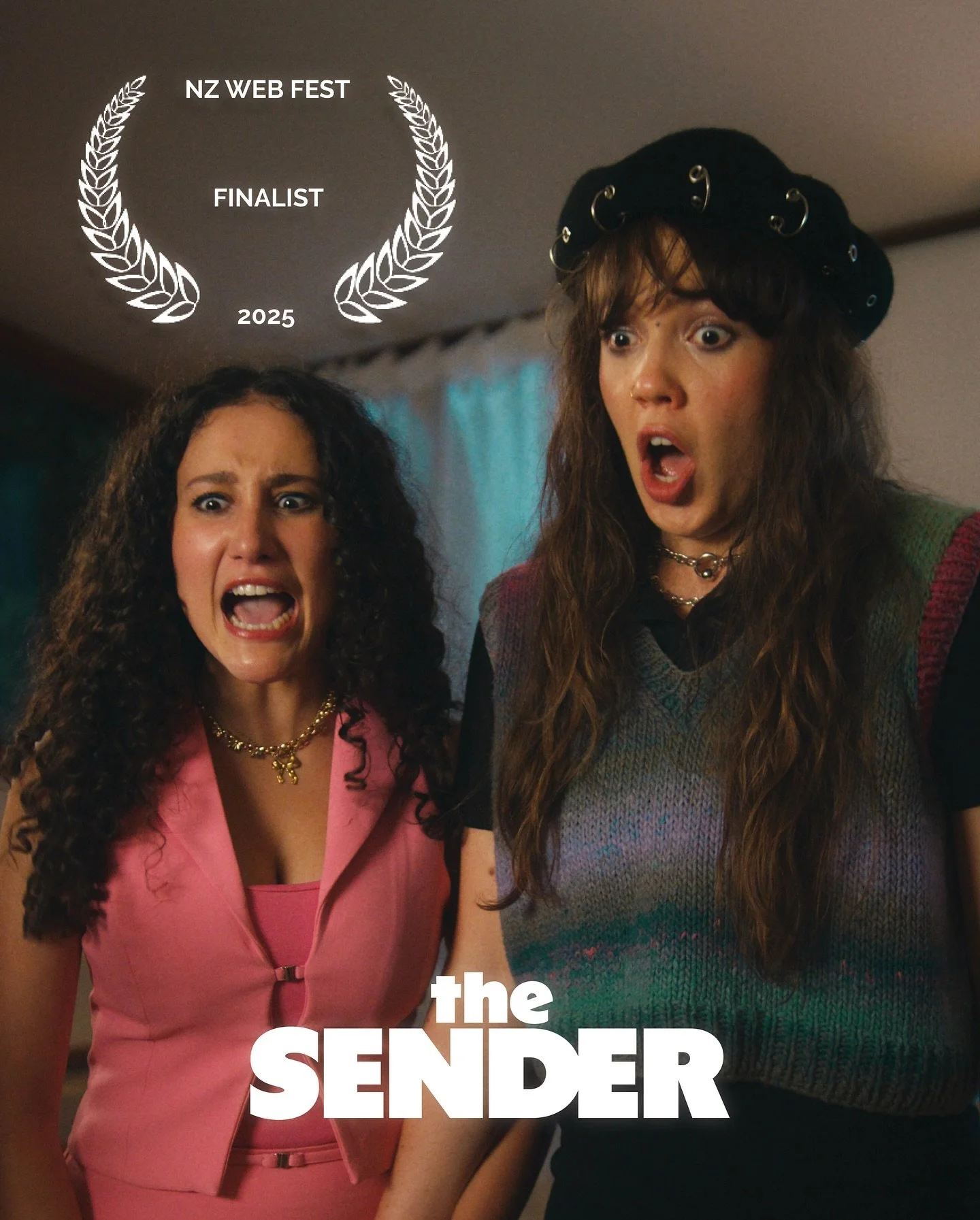 Apparently being unhinged pays off 🤭

The Sender is up for six @nzwebfest nz narrative series awards:

🏆 Best Series
🎬 Best Direction
👯&zwj;♀️ Best Ensemble
🎥 Best Cinematography
✂️ Best Editing
🎶 Best Score

See you in November @nzwebfest 😘

