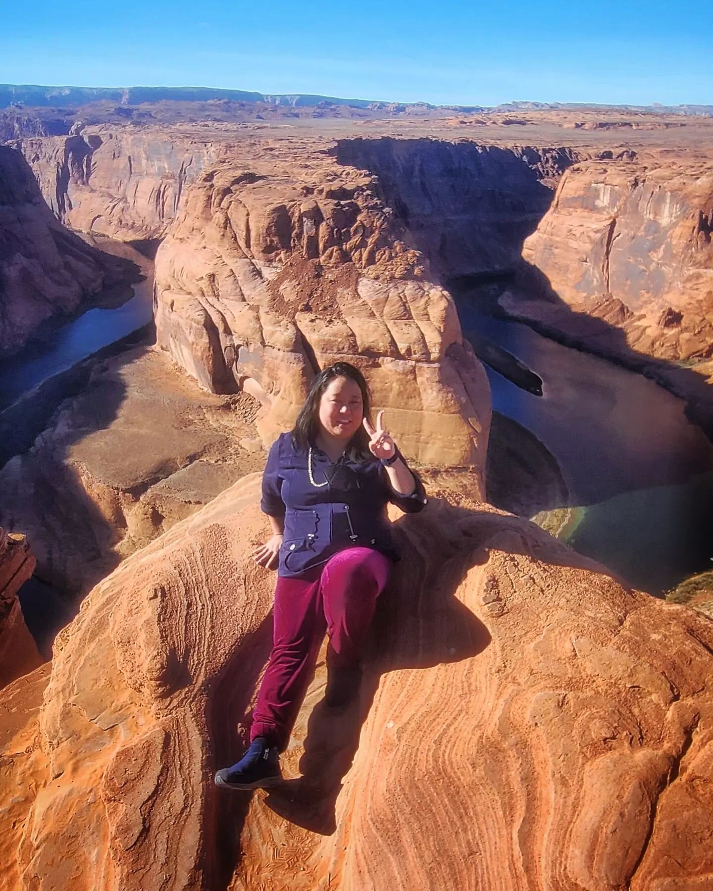 Horsin' around #arizona #horseshoebend