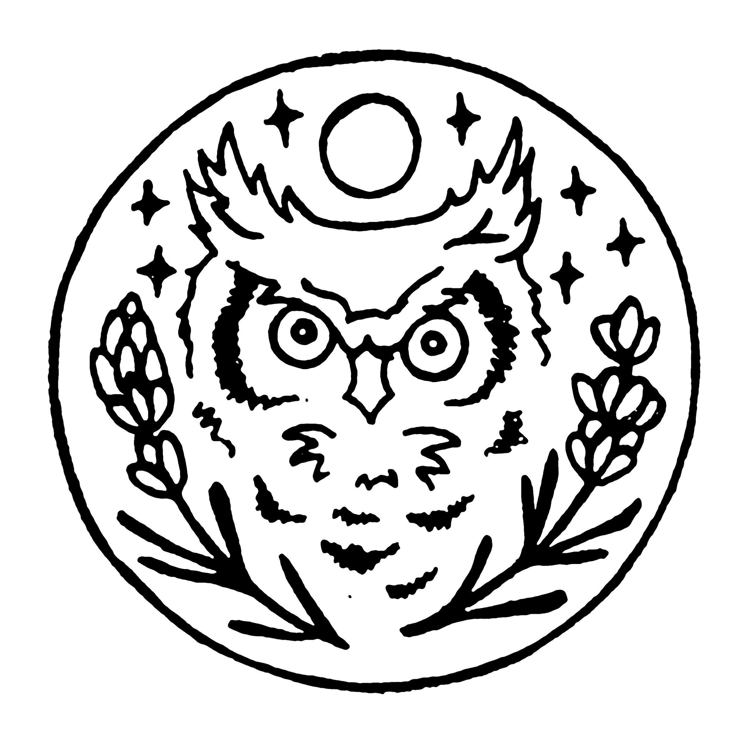 Lavender and the Owl Logo