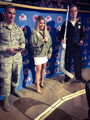 Game Night Outfit - Coyotes v. Avalanche - 3/10/18 *Military Appreciation Game*