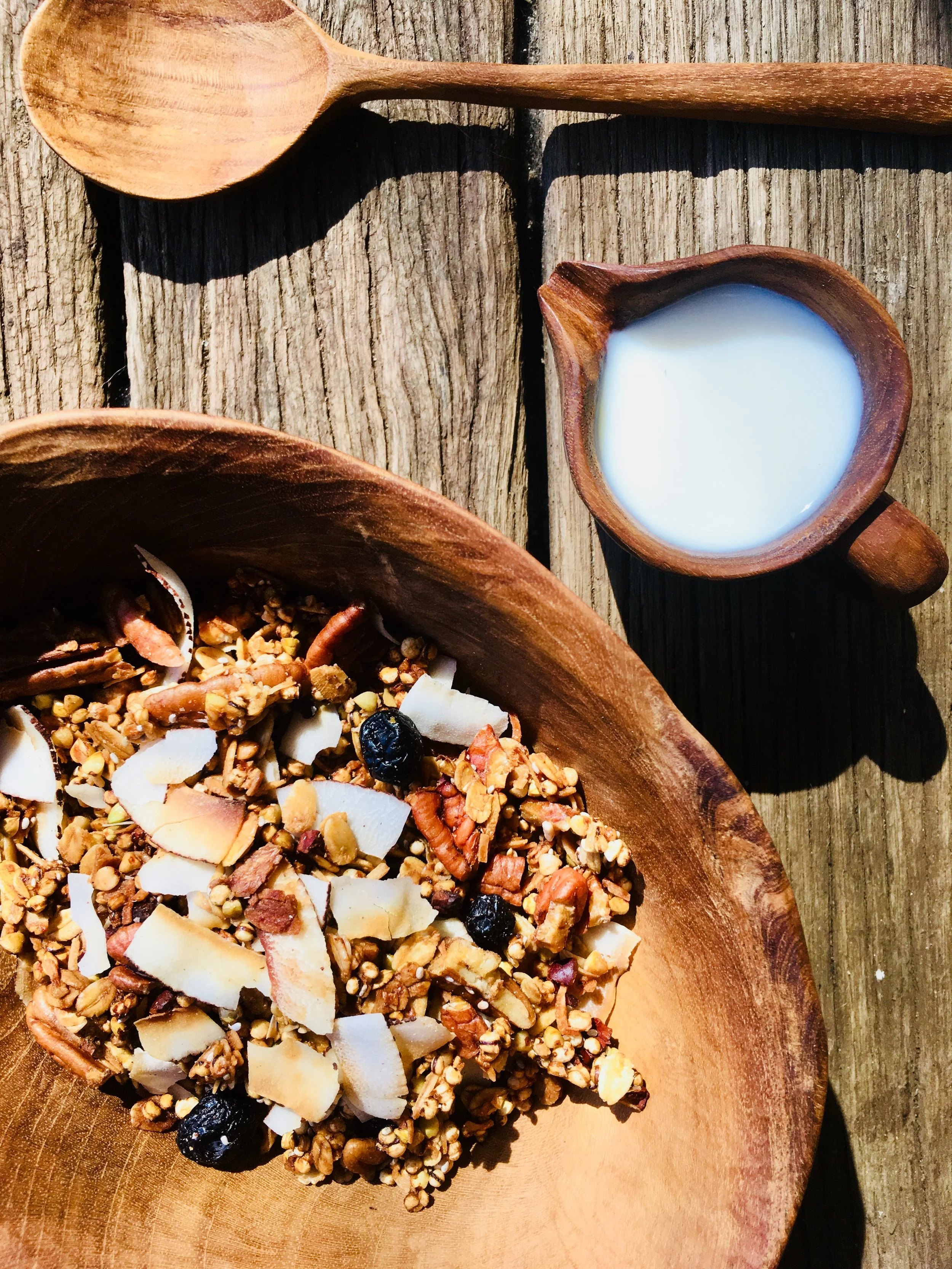 Pecan and buckwheat granola