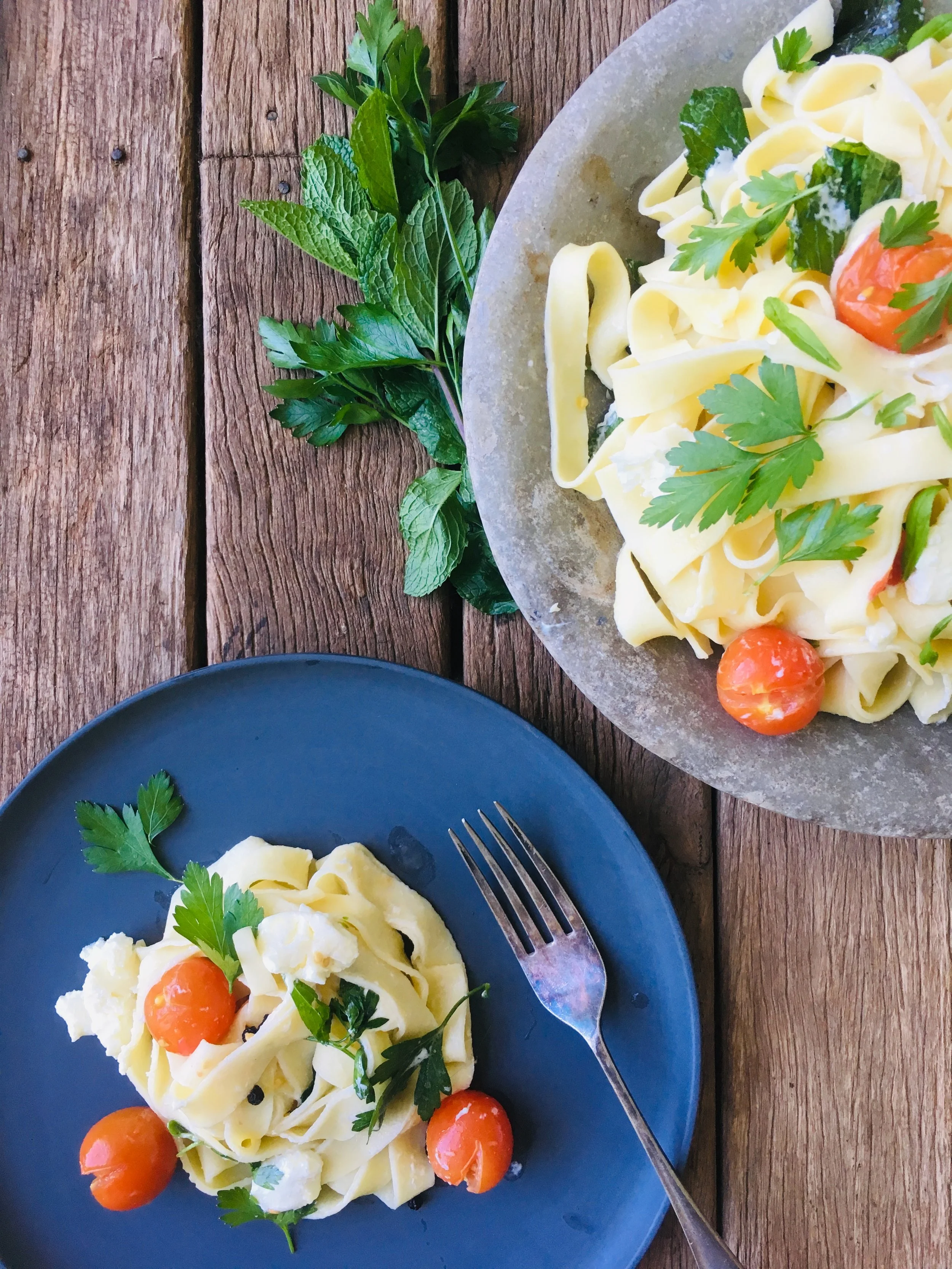 Spring fettuccine