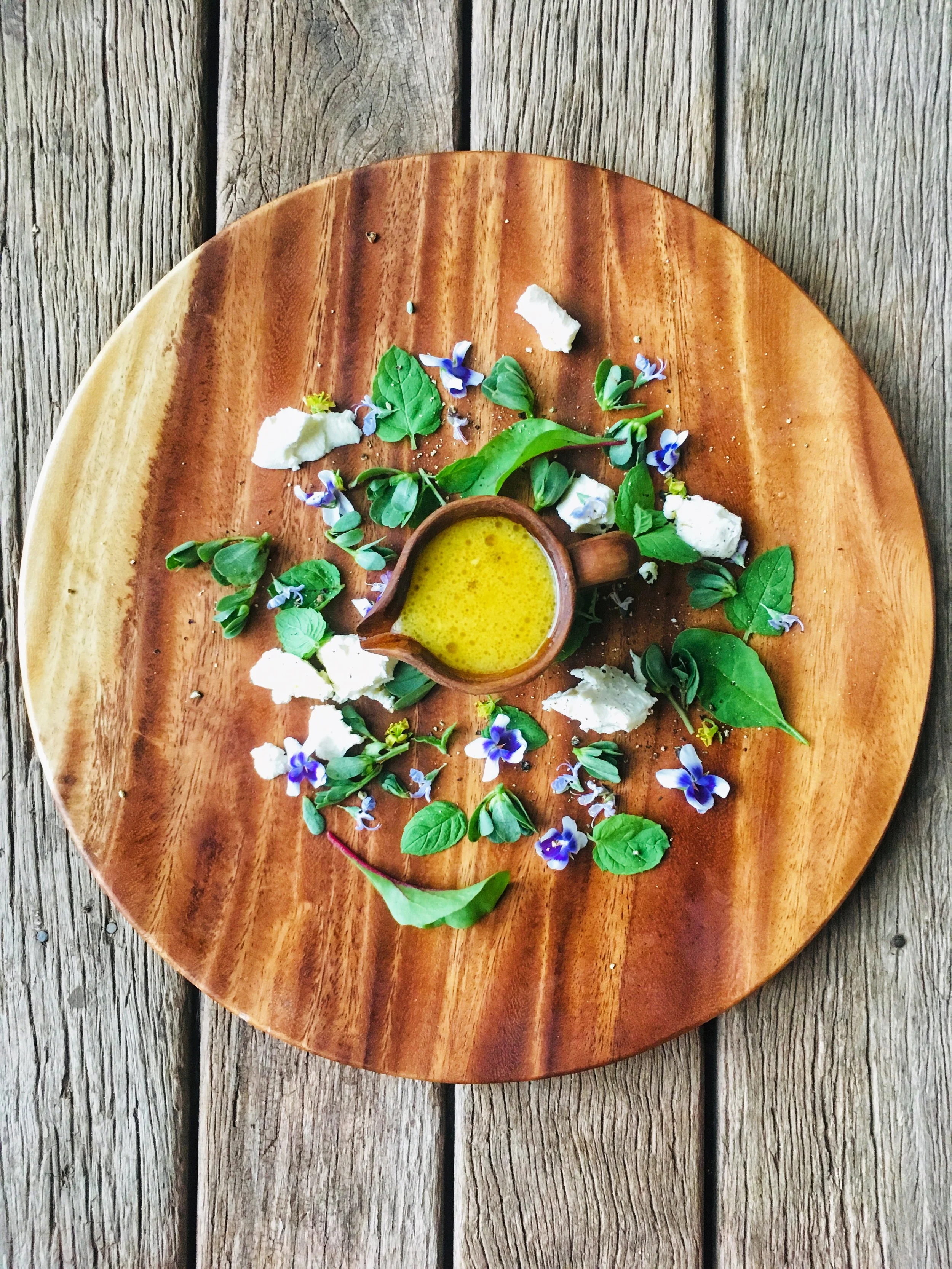 Wild purslane salad