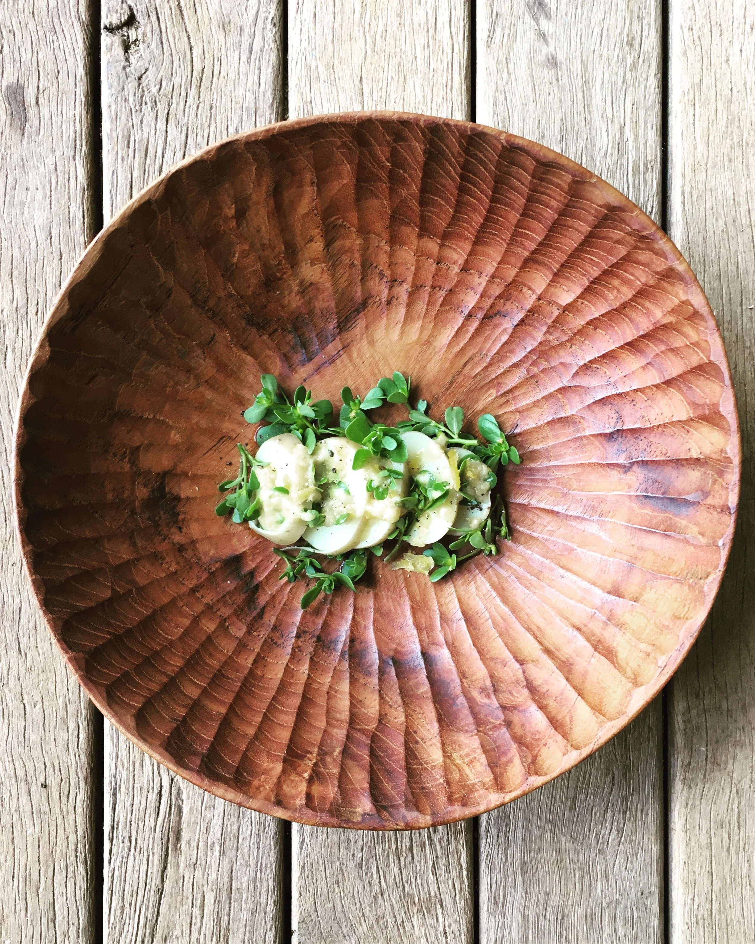 Potato and purslane salad