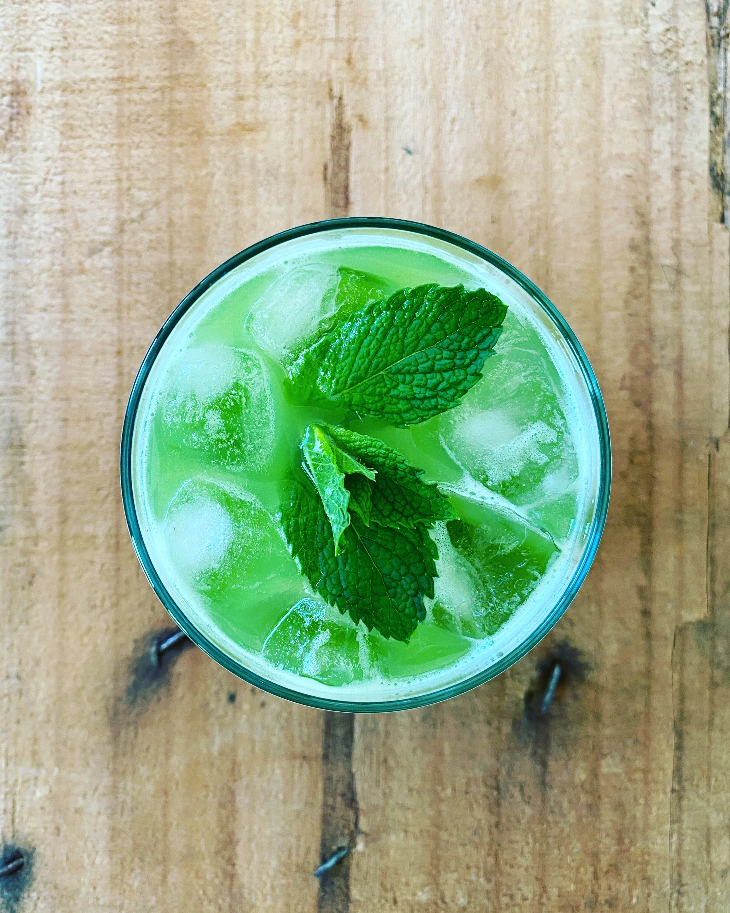 Cucumber, lime &amp; mint drink