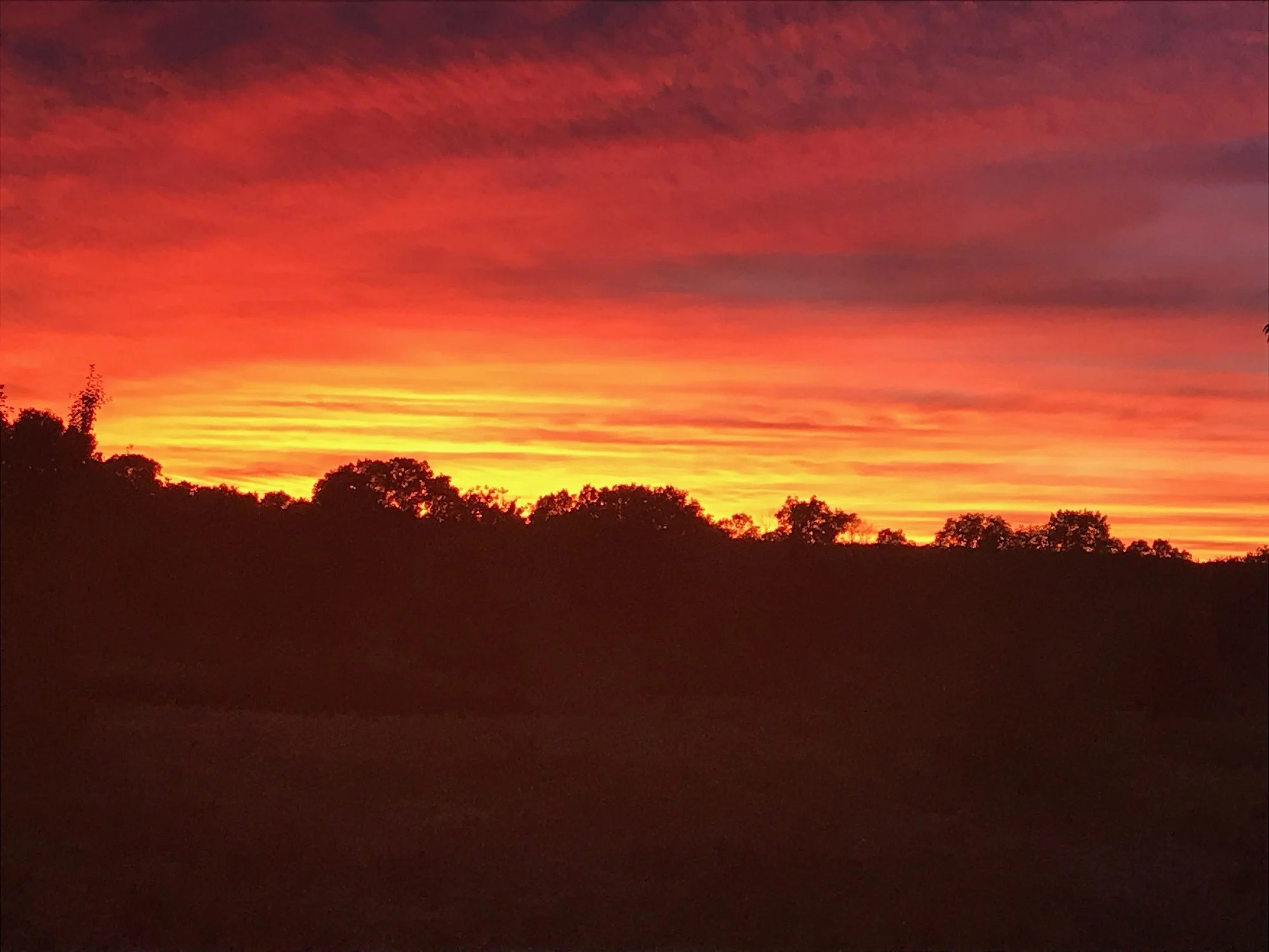 Sunset over Nod Road