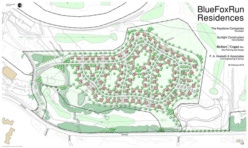 View of the 95 condominium homes, as published in the Hartford Courant 6-23-2019