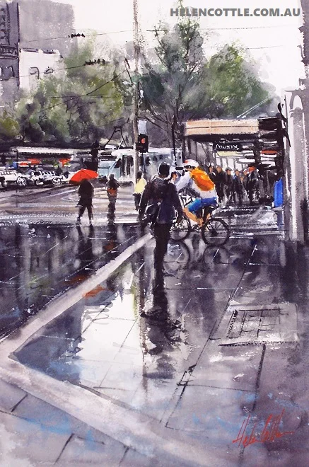 Bourke Street Reflections wc 83x63cms COPY.jpg