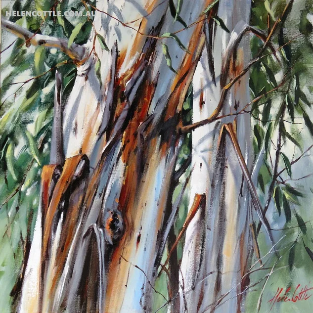 Tree Hugging 76x76cm Acrylic on Linen By Helen Cottle COPY.jpg