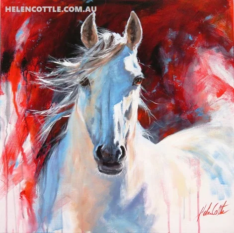 Equine inspiration. Acrylic on canvas 76x76cm By Helen Cottle COPY.jpg