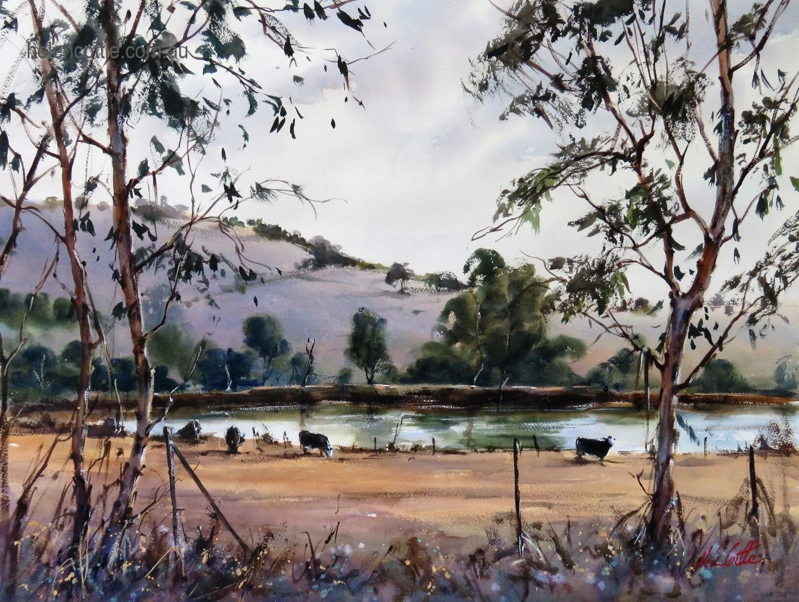 Rural silence 54x75cm Watercolour By Helen Cottlecopy.JPG