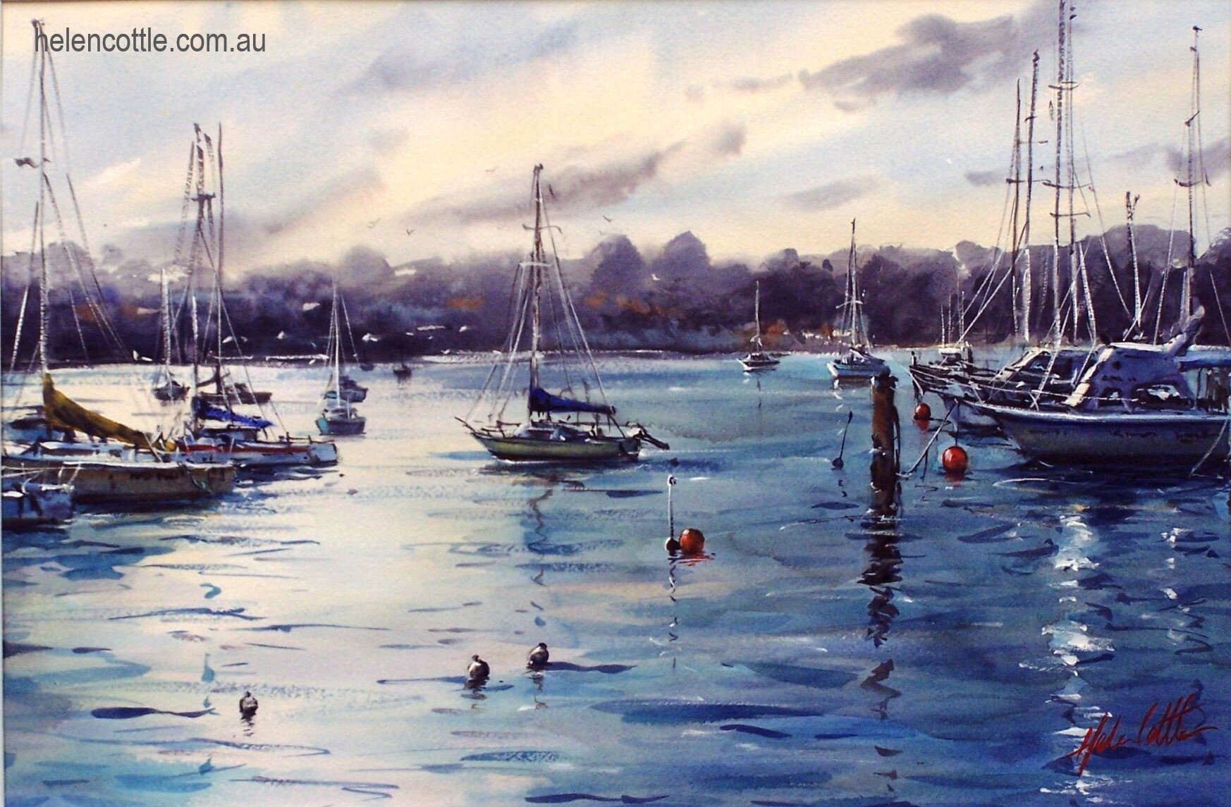 1 JANUARY Mornington moment watercolour 68x88cmcopy.JPG
