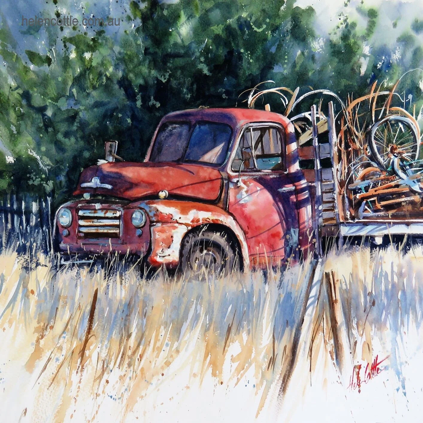 Lost in time watercolour 70x70cm by Helen  Cottle copy.JPG