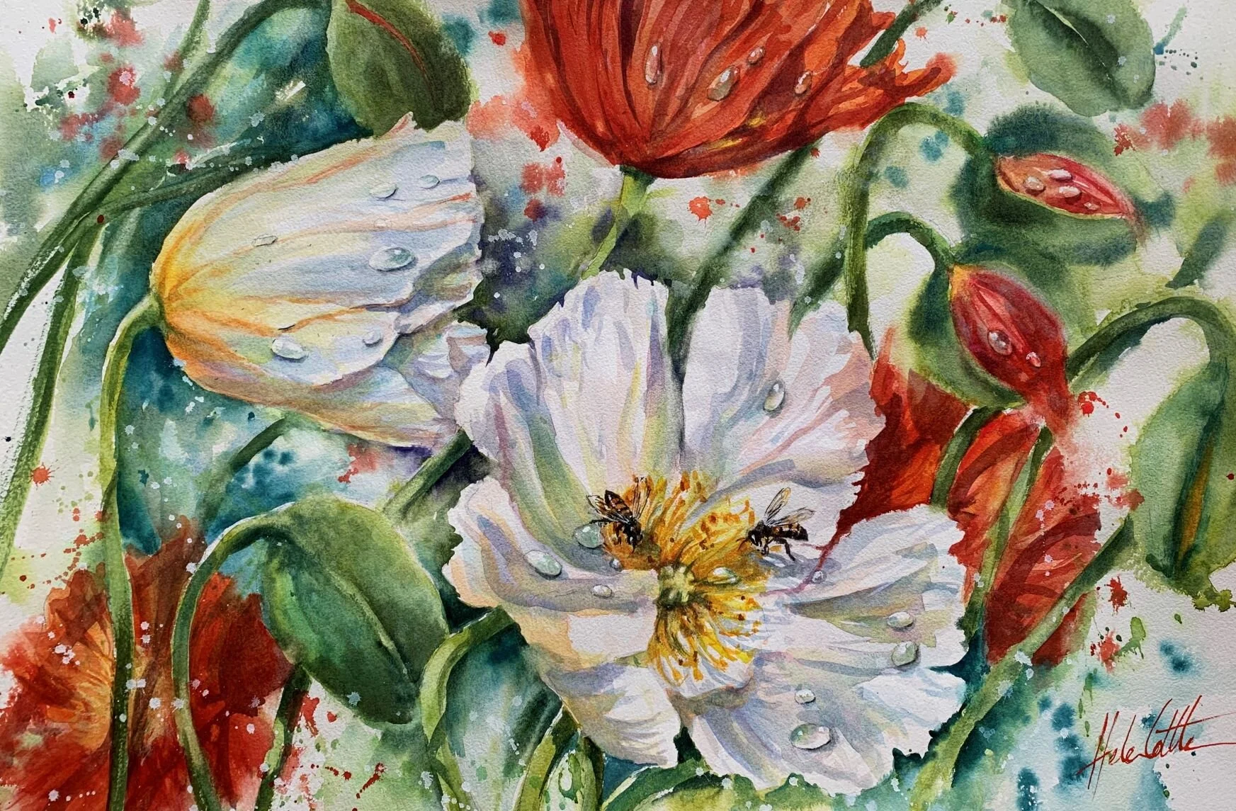 WELCOMIMG SPRING WATERCOLOUR 35X55CM BY HELEN COTTLE COPY.jpeg