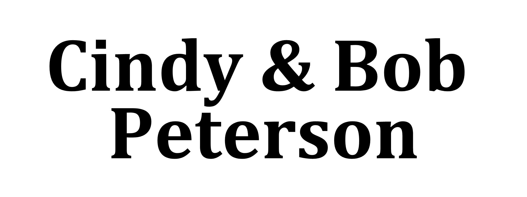 Cindy and Bob Peterson logo.png