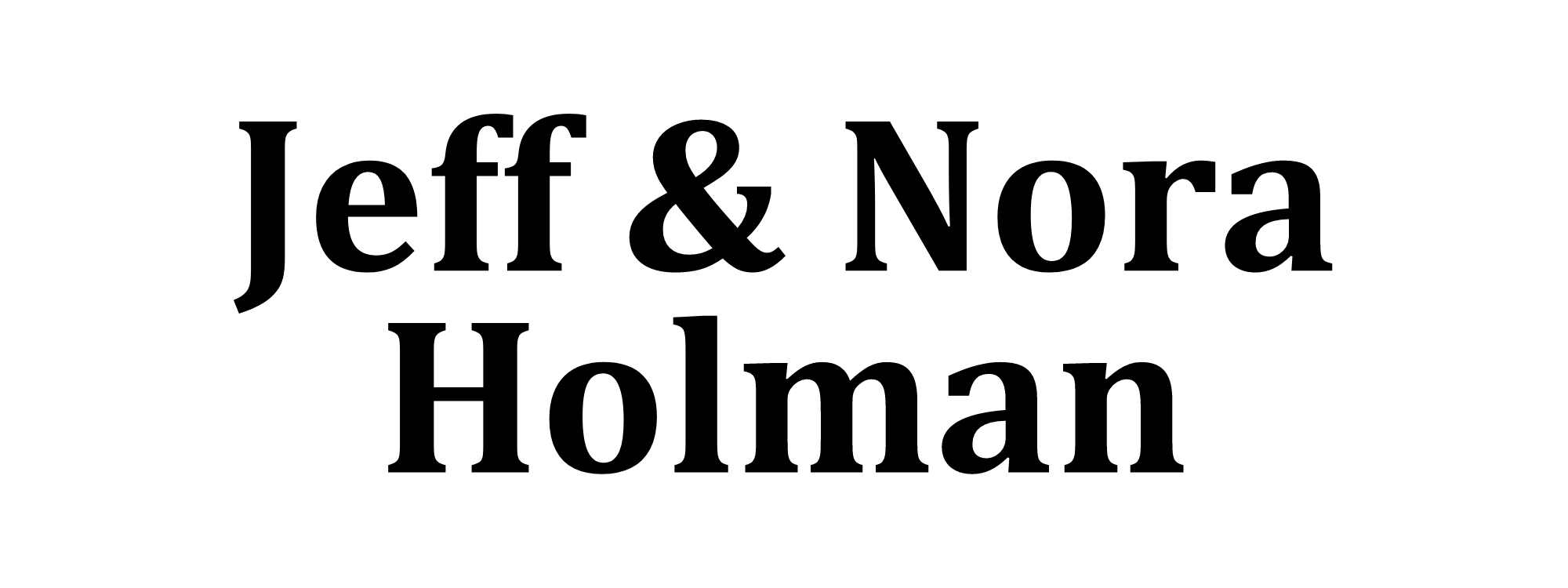 Jeff and Nora Holman logo.png