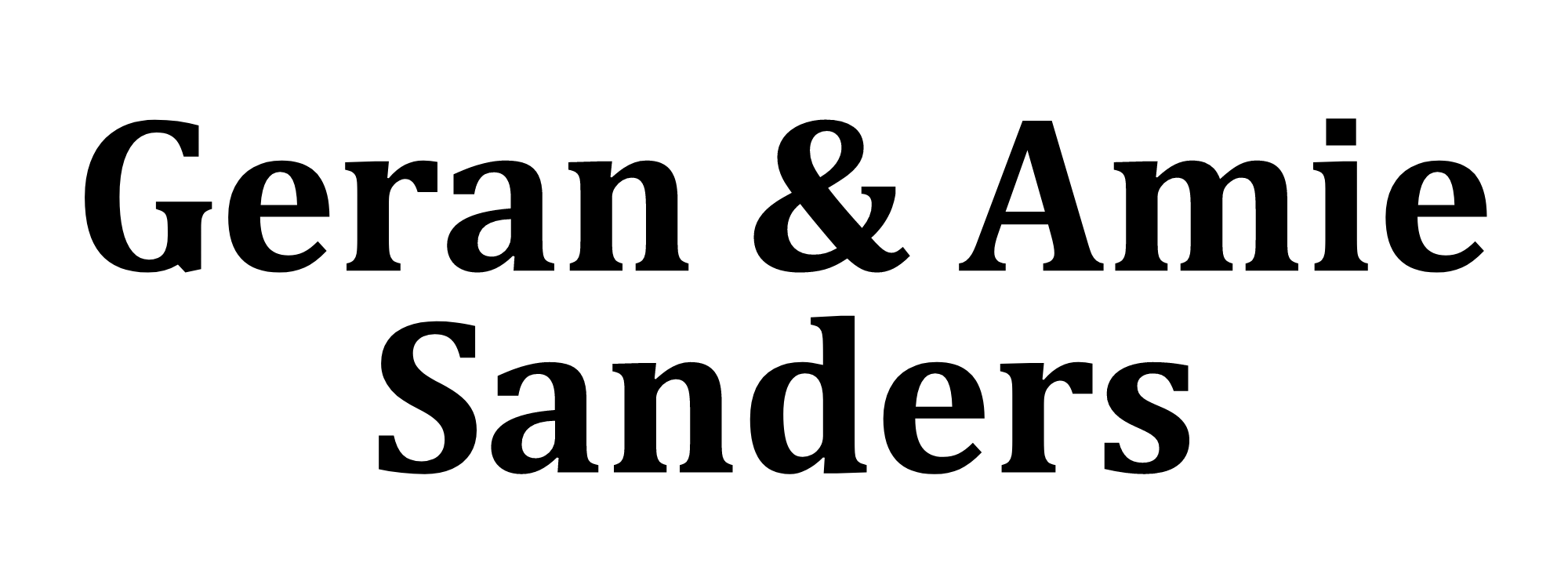 Geran and Amie Sanders logo.png
