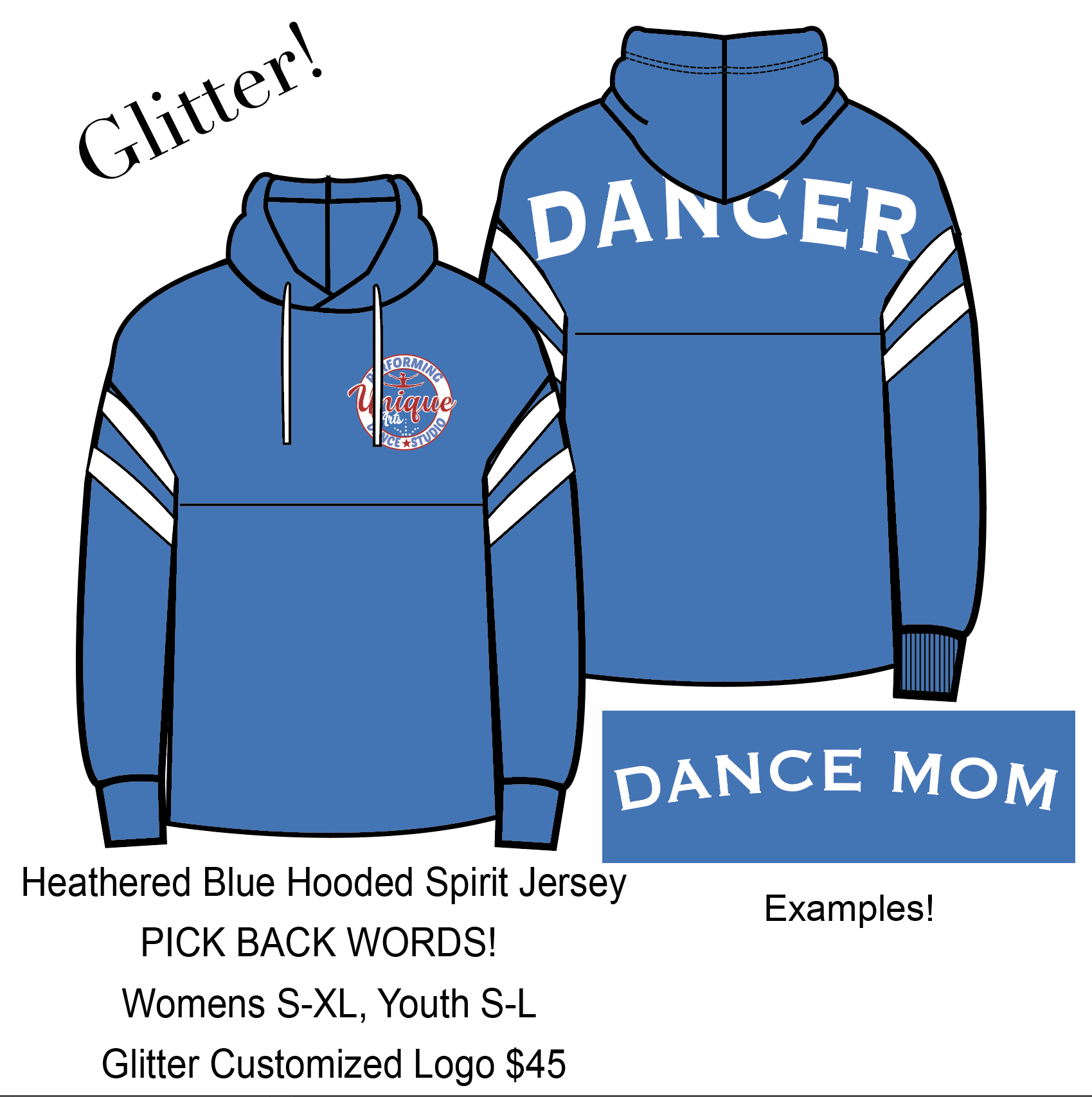 UPA HEATHERED ROYAL SPIRIT JERSEY