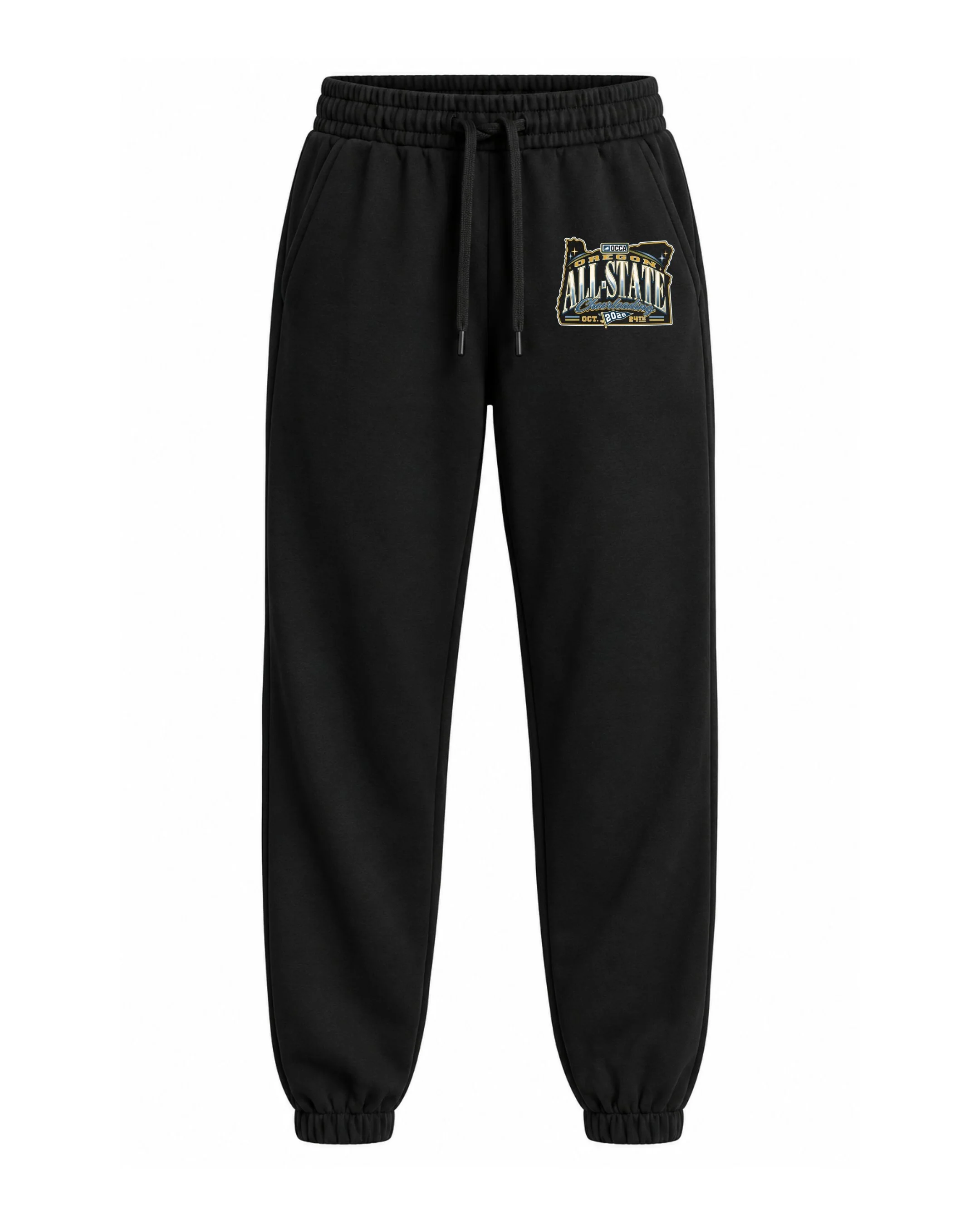 OCCA All-State Cheerleading 2026 Jogger Sweatpants (Logo-01 Blue)