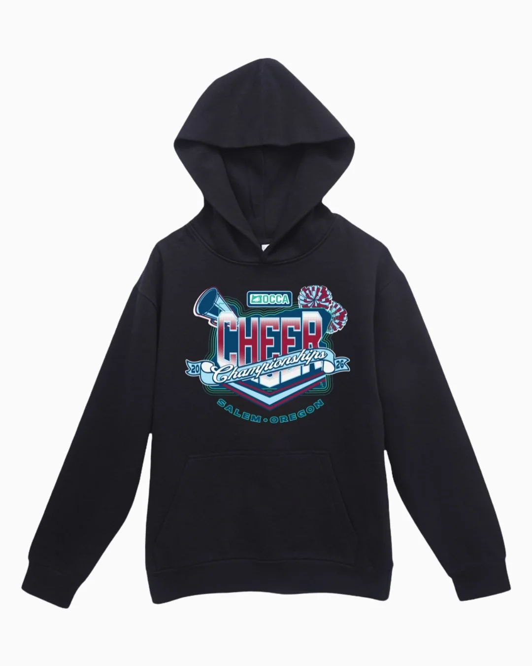 OCCA Champs Black Hoodie - Logo 02