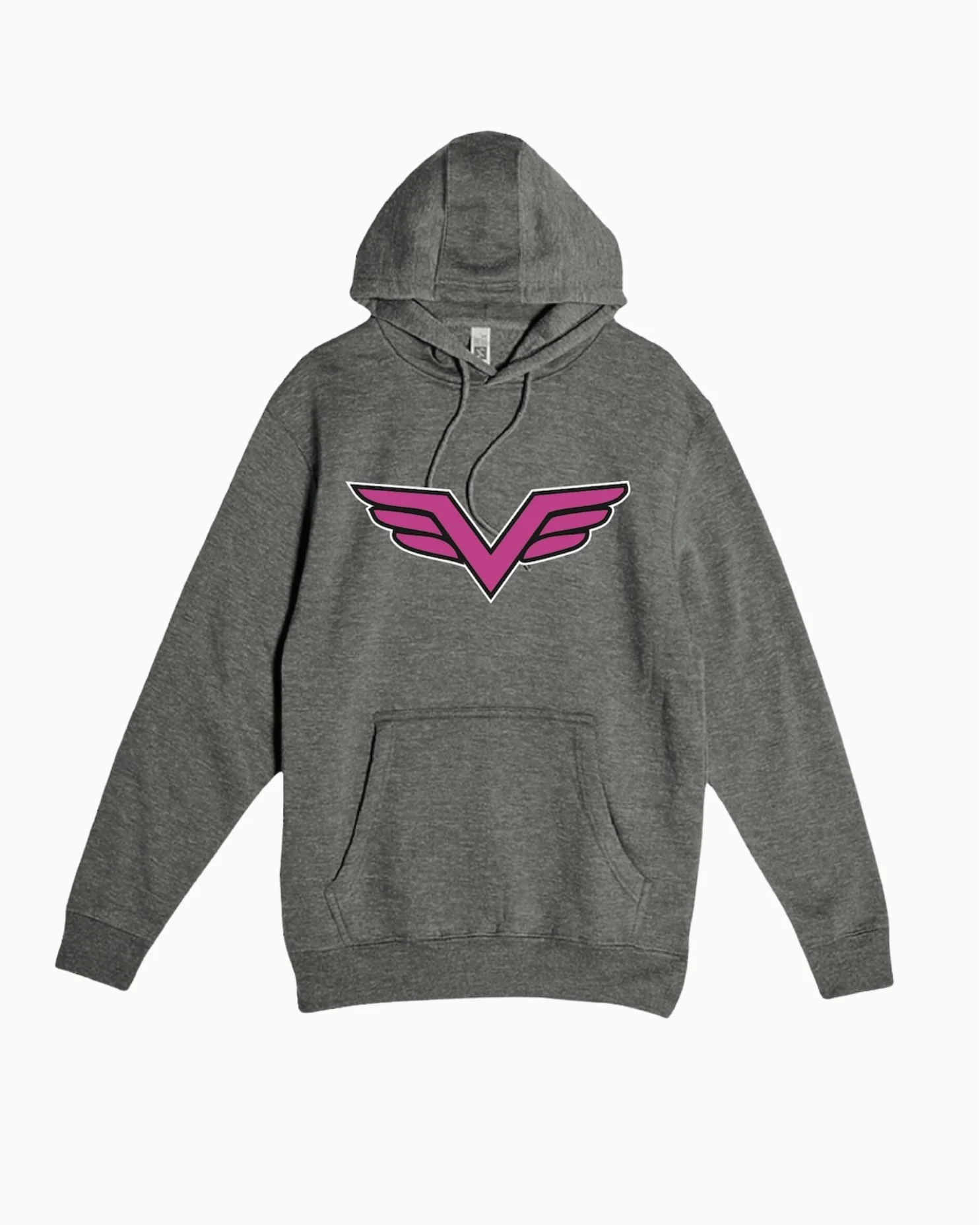 VICTORY Charcoal Grey TL Hoodie – Stone or Glitter Print