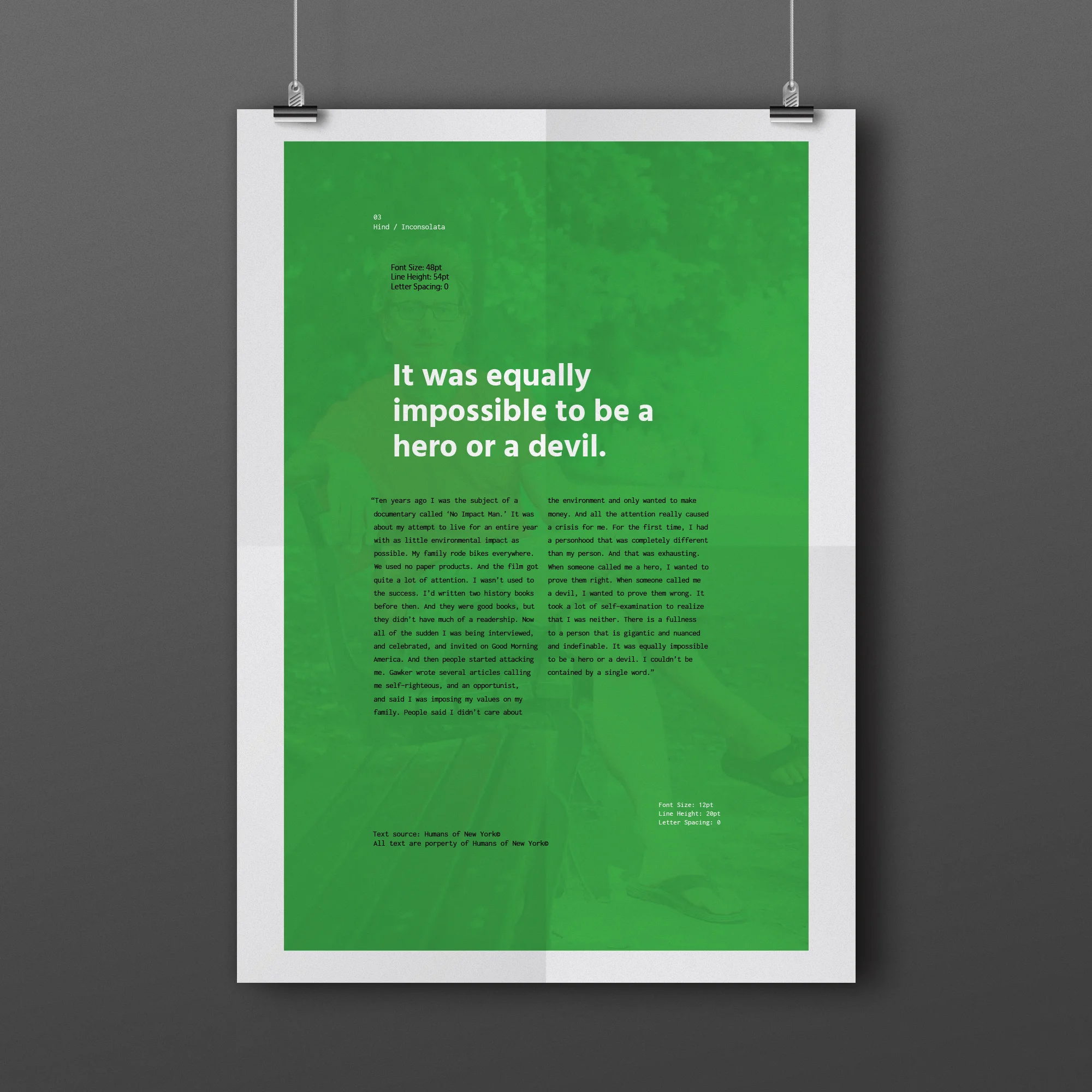 Humans of New York: Poster Quote