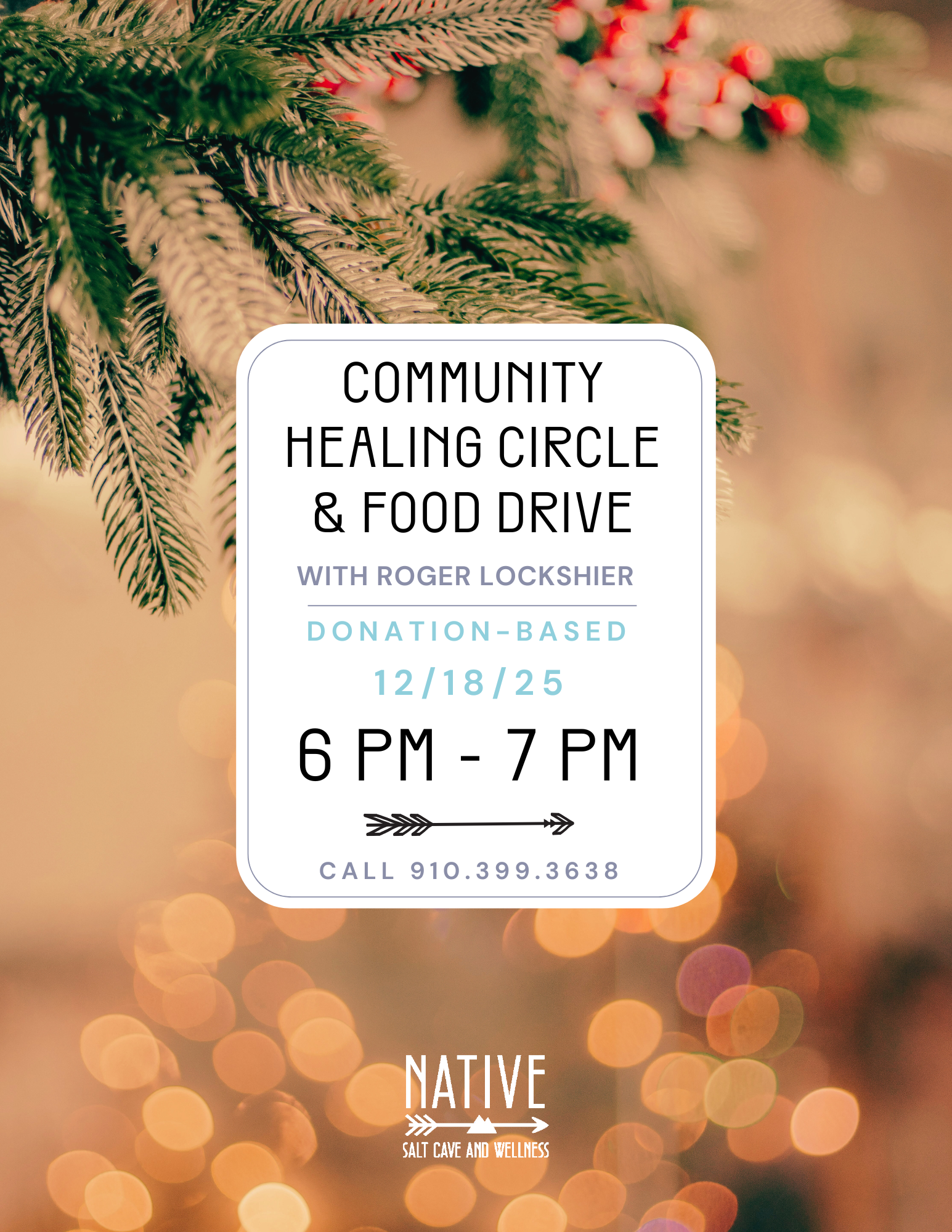 Community Healing Circle &amp; Food Drive with Roger Lockshier 