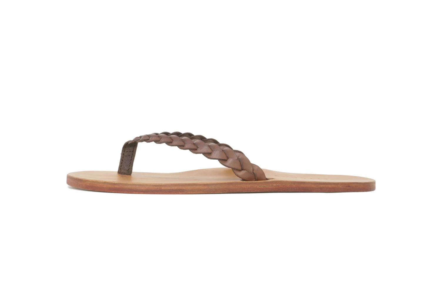Braided Mocha Brown with Honey Sole