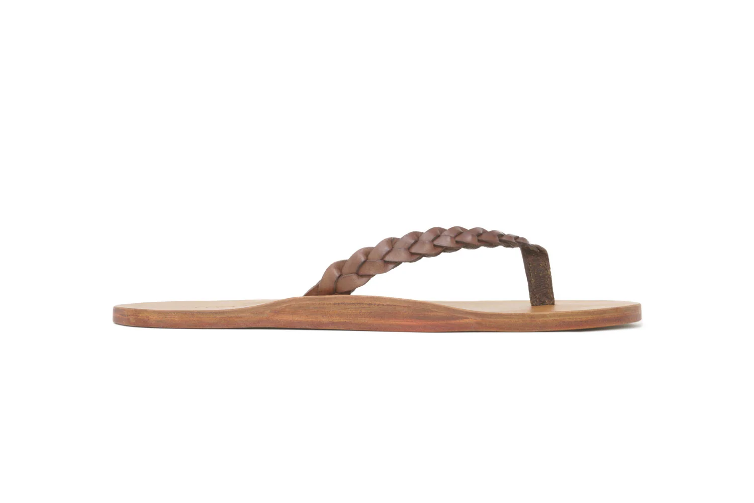 Braided Mocha Brown with Honey Sole