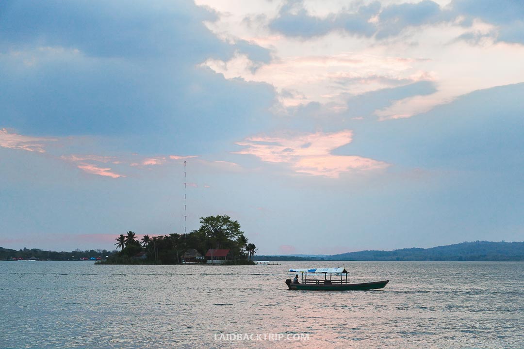 You can stay in Flores before visiting Tikal.