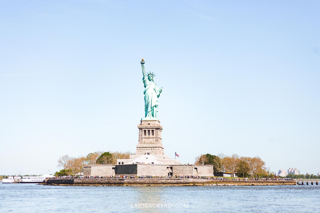 Statue of Liberty is one of the most popular places in the world.