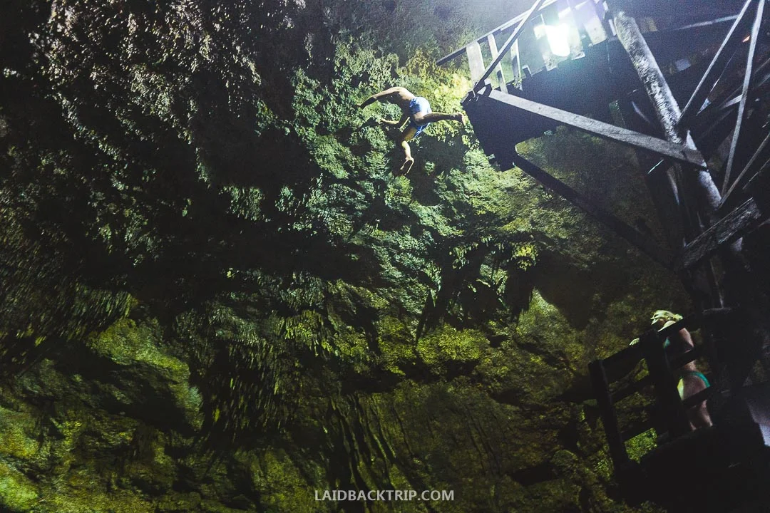 Cenotes Tamcach-Ha, Choo-Ha, and Multum-Ha are worth visiting while road tripping Yucatan, Mexico.