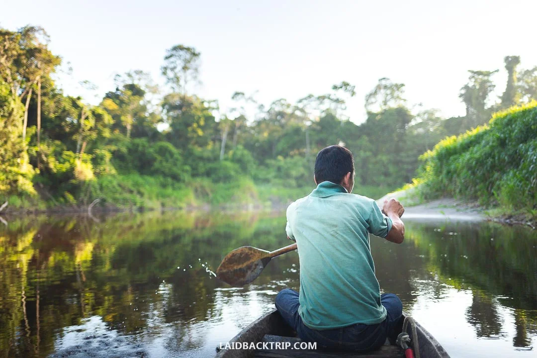 We visited the Amazon jungle in Peru in a Pacaya Samiria National Reserve.