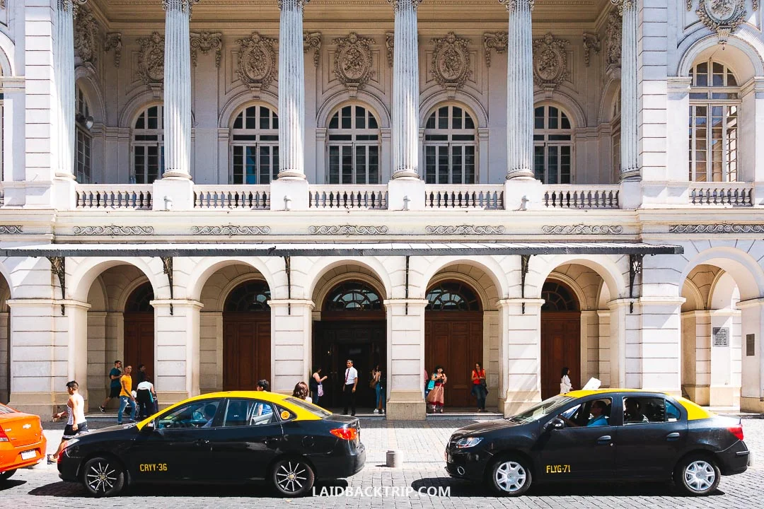 Taxi is a safe way how to get around cities in South America.