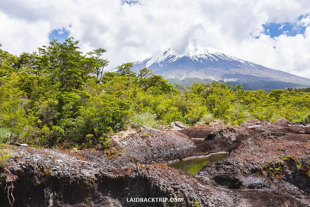 Volcan Osorno is mountain near Puerto Varas.