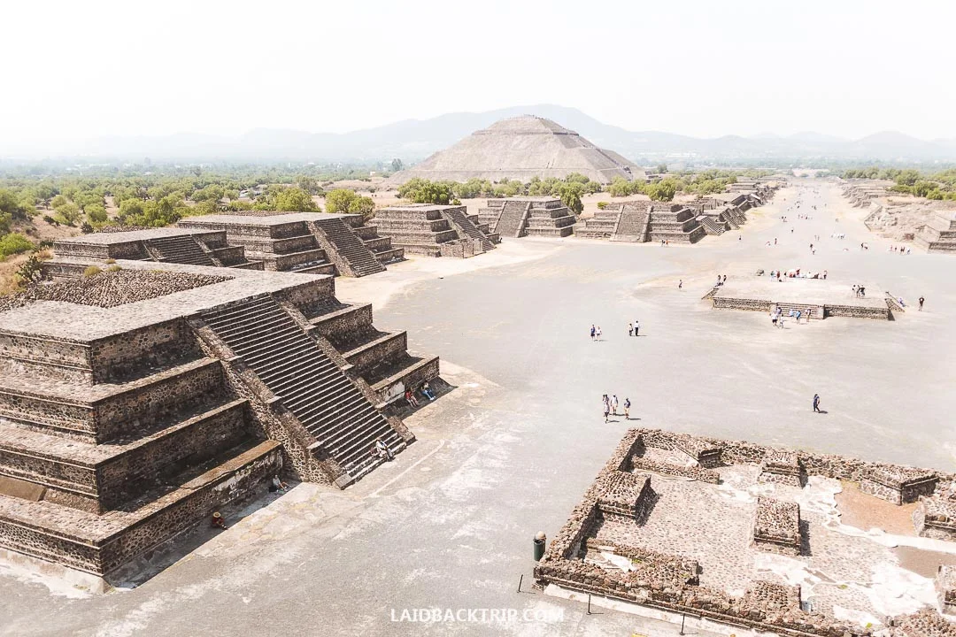 Teotihuacan is best visited on a day trip from capital Mexico City.