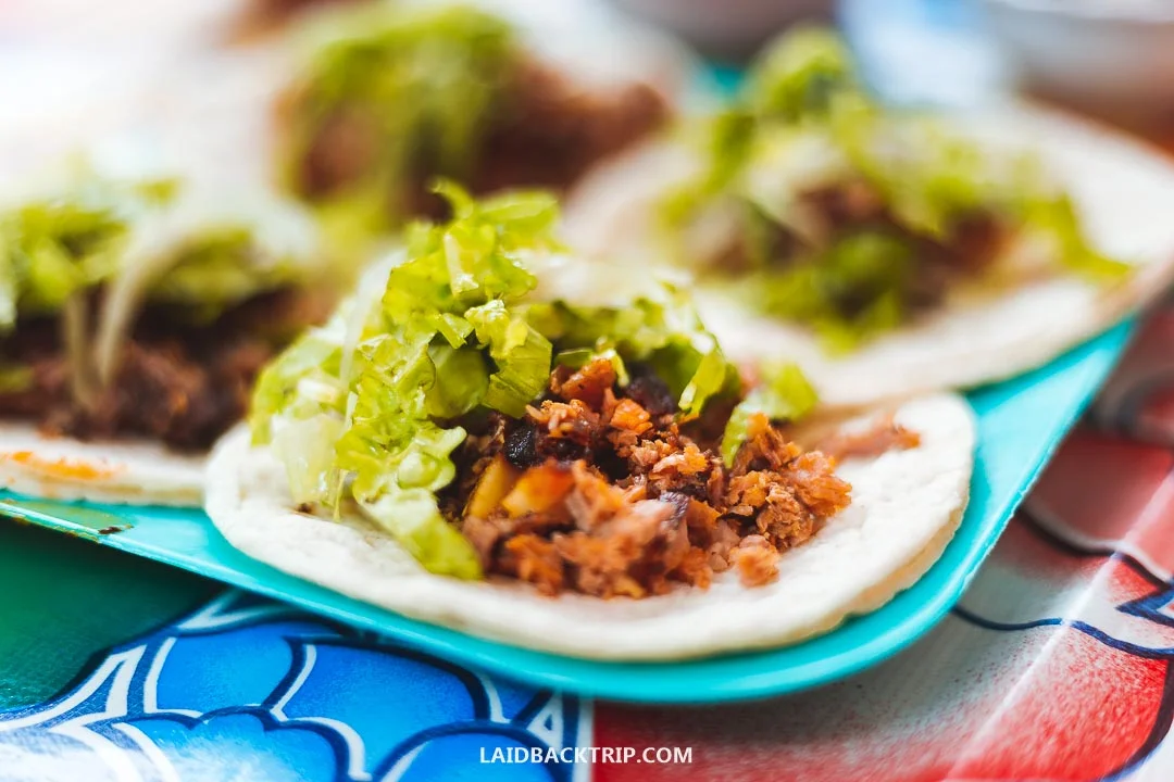 You have to try tacos while exploring Mexico.