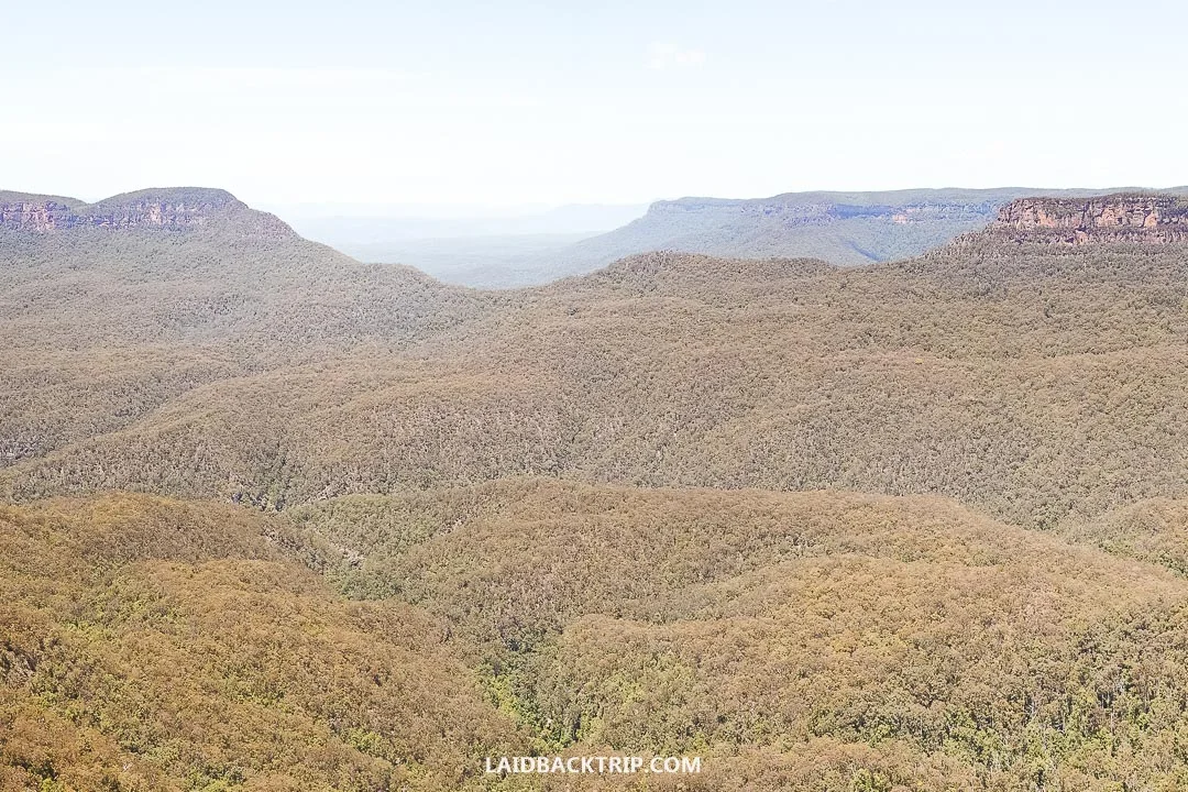 A day hike is a great way to explore the Blue Mountains.