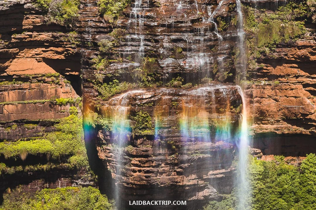 Wentworth Falls is a must-visit place in the Blue Mountains.