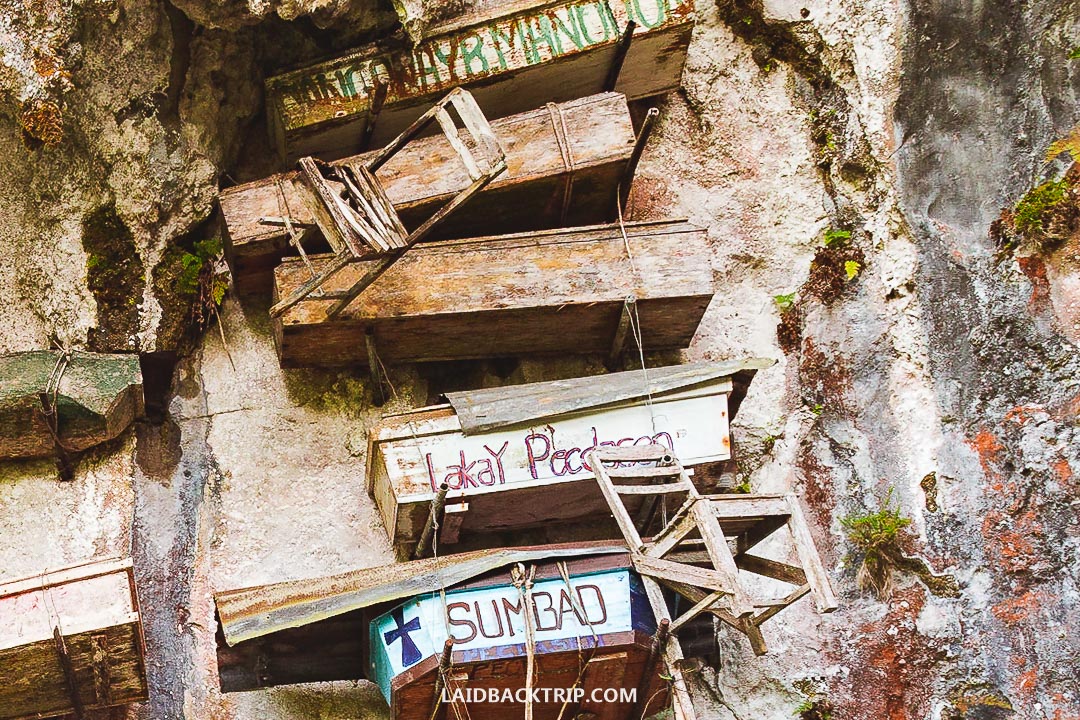 Sagada is famous for its hanging coffins.
