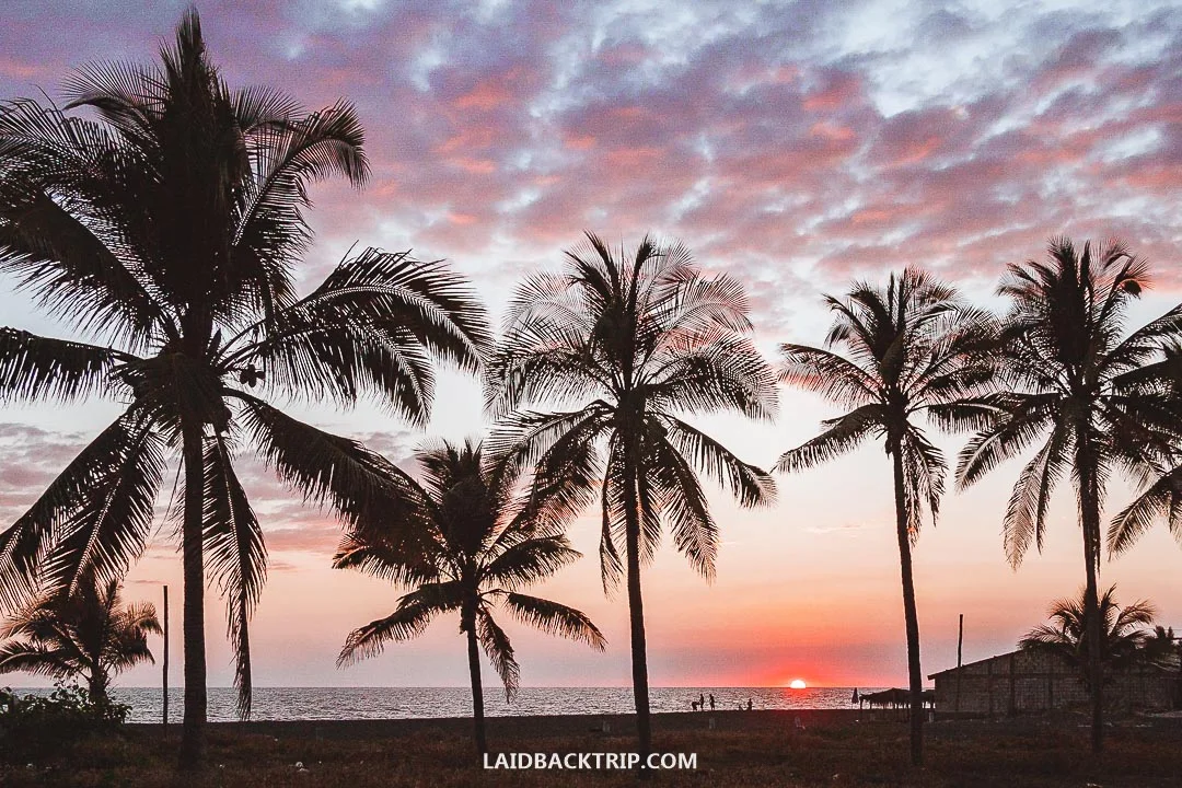 Sunsets over the Pacific Ocean are breathtaking.