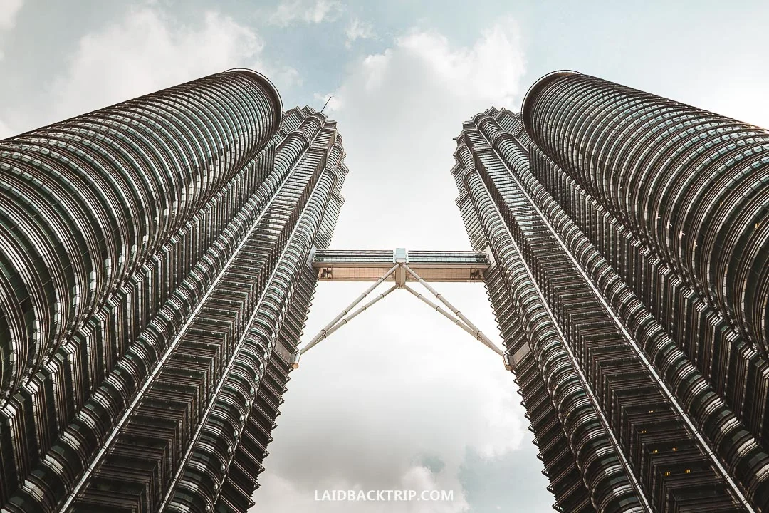 Petronas Twin Towers is the most famous skyscraper in Kuala Lumpur.