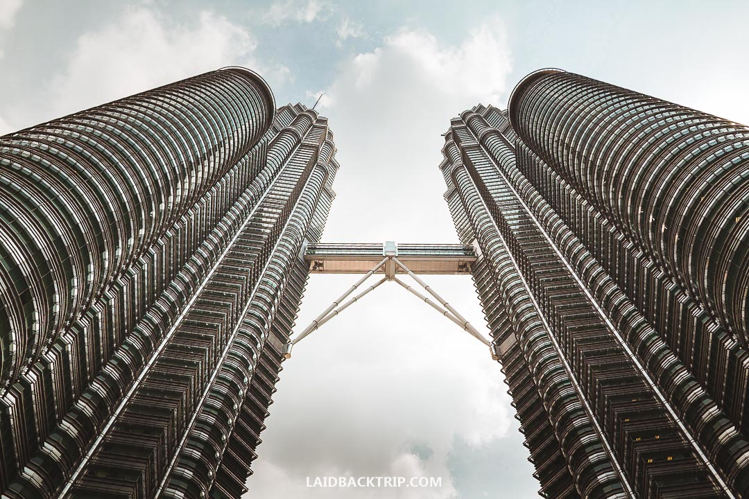 Petronas Twin Towers is the most famous skyscraper in Kuala Lumpur.
