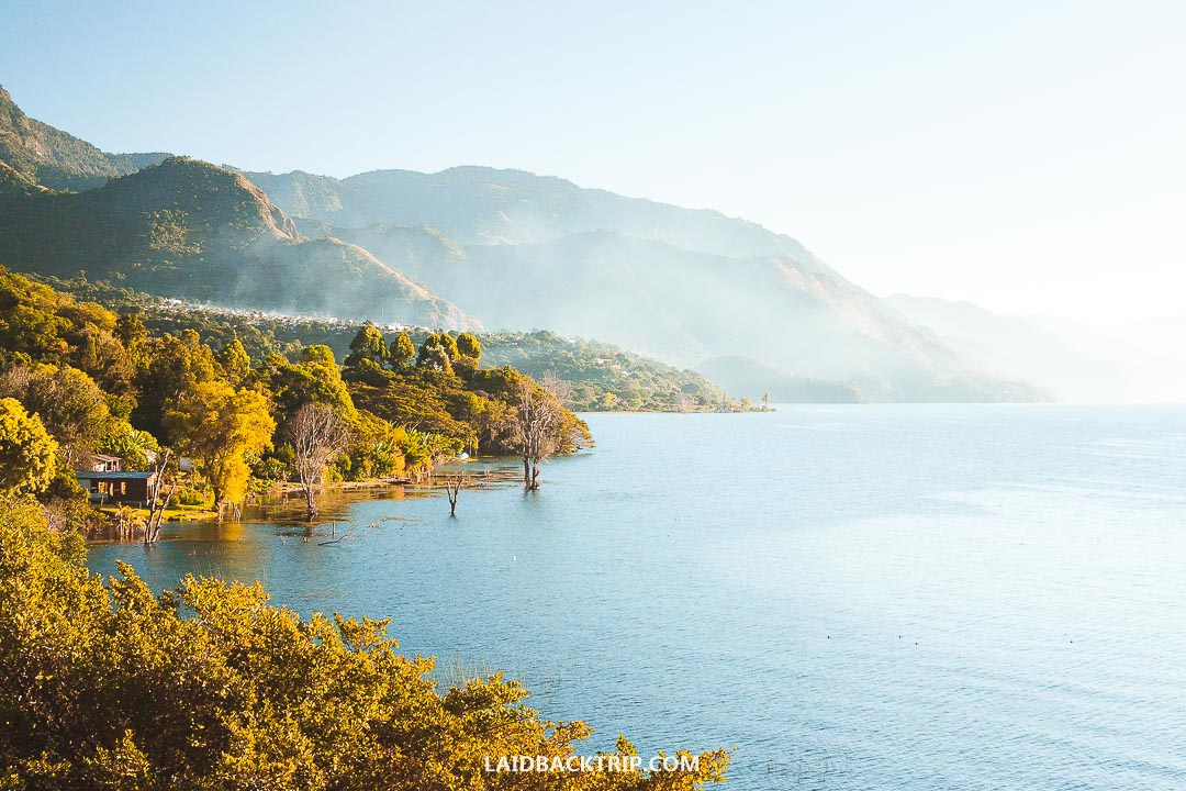 The views of Lake Atitlan from the main road are stunning.
