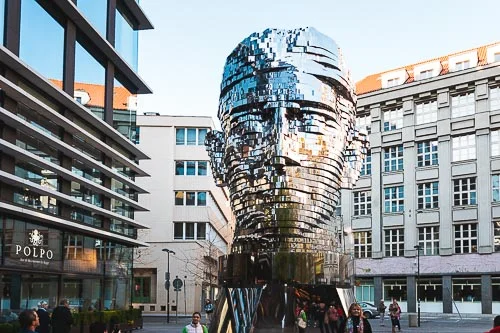Head of Franz Kafka: Technical Marvel in the Heart of Prague