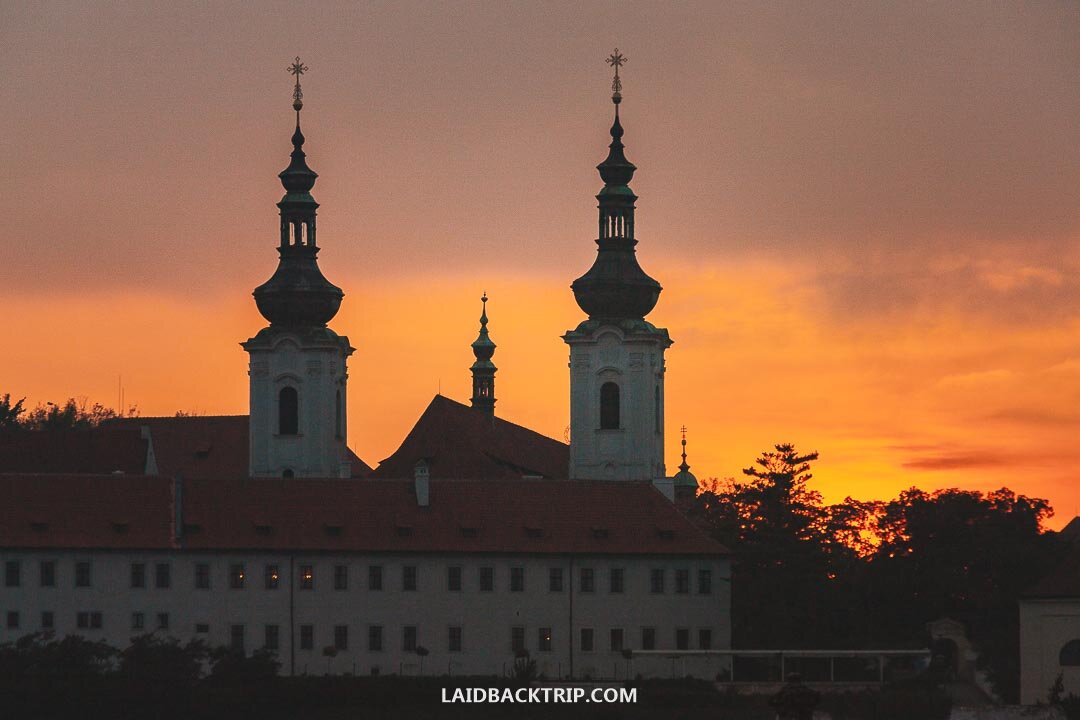 Strahov Monastery is a short walk from Prague Castle.