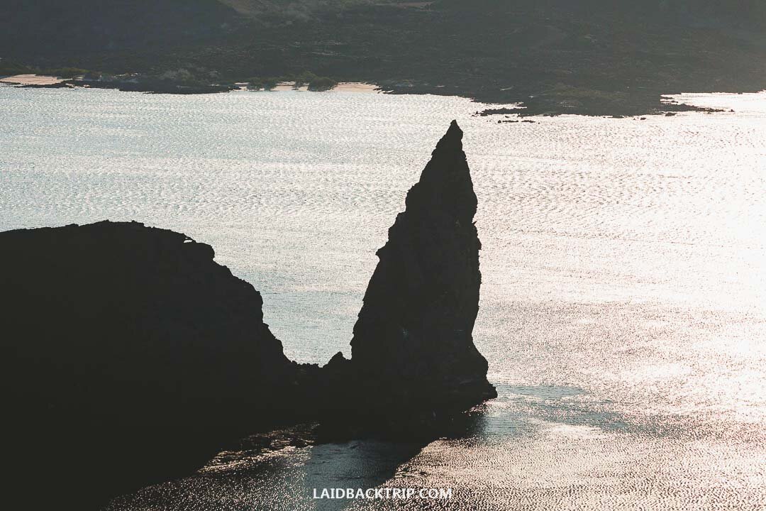 Bartolome Island viewpoint of the Pinnacle Rock.
